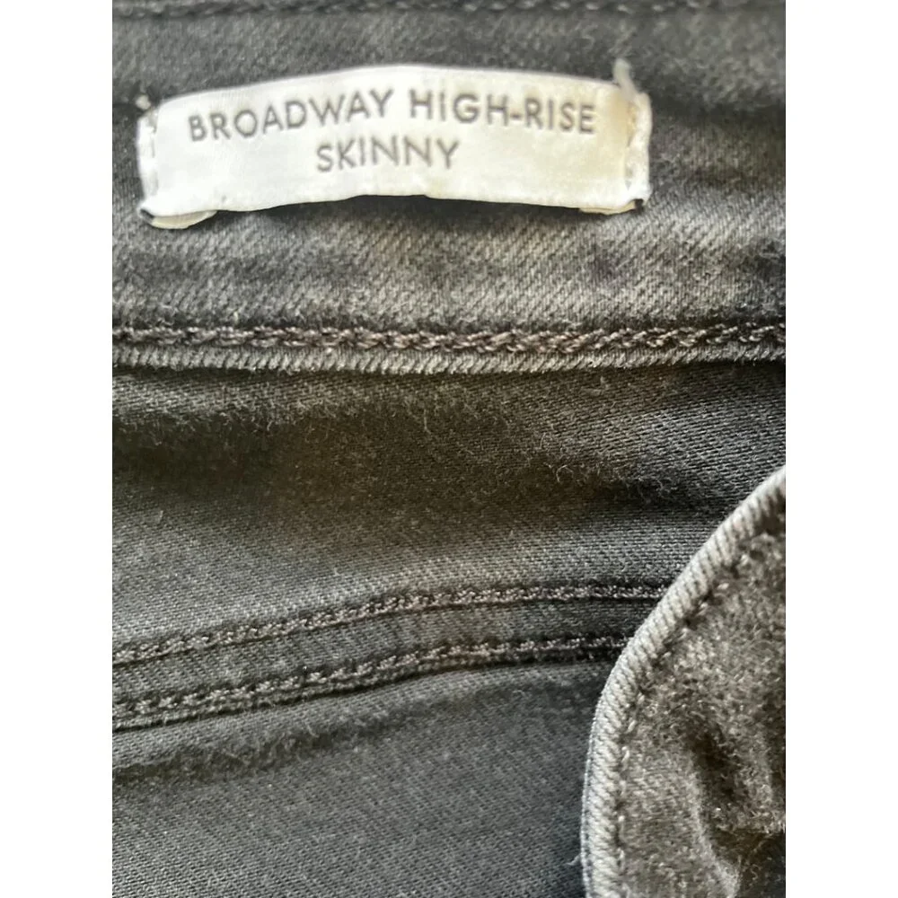 Skinny Jeans Broadway High‎ Rise Side Stripe Stretchy Black by Skinny Girl 29/8